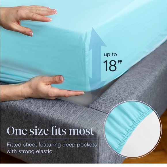 Queen Sheet Set (6 pieces) - Microfiber & Bamboo - Picture 10 of 10